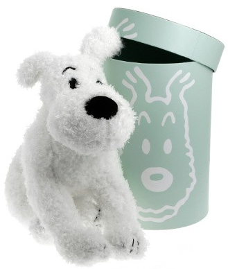 Tintin Peluche Milou souple 37cm + Boîte