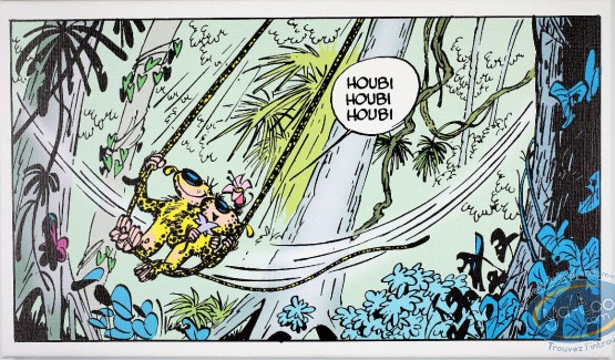 Toile Marsupilami - La balançoire