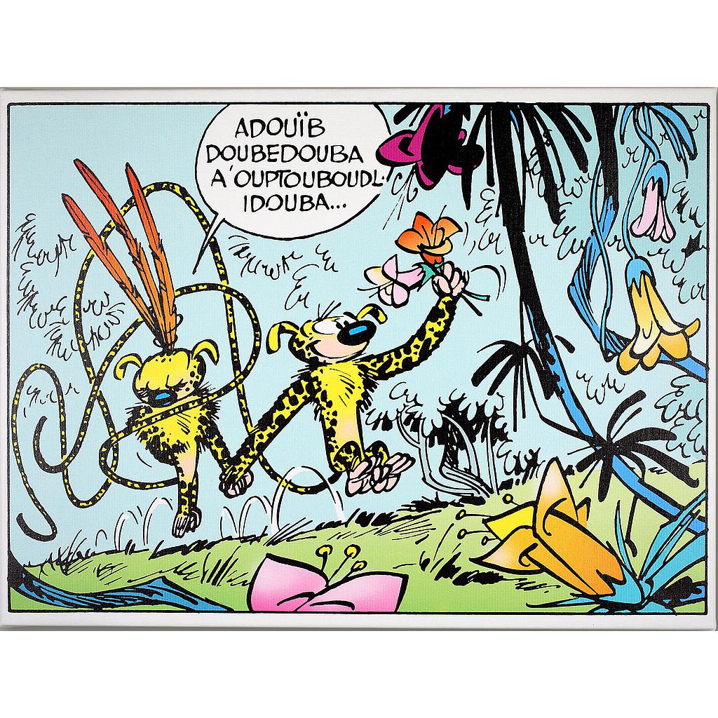 Toile Marsupilami - Promenade main dans la main