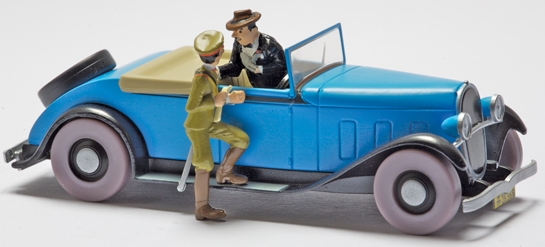 Voiture Tintin 1/43è #068 – La décapotable "Le Lotus Bleu" (1946)