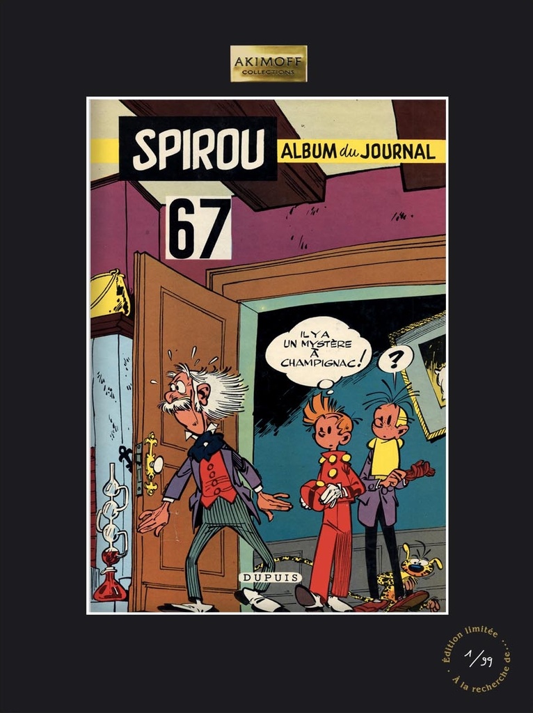 Sérigraphie Recueil Spirou par Franquin - Album Spirou 67 (1958)