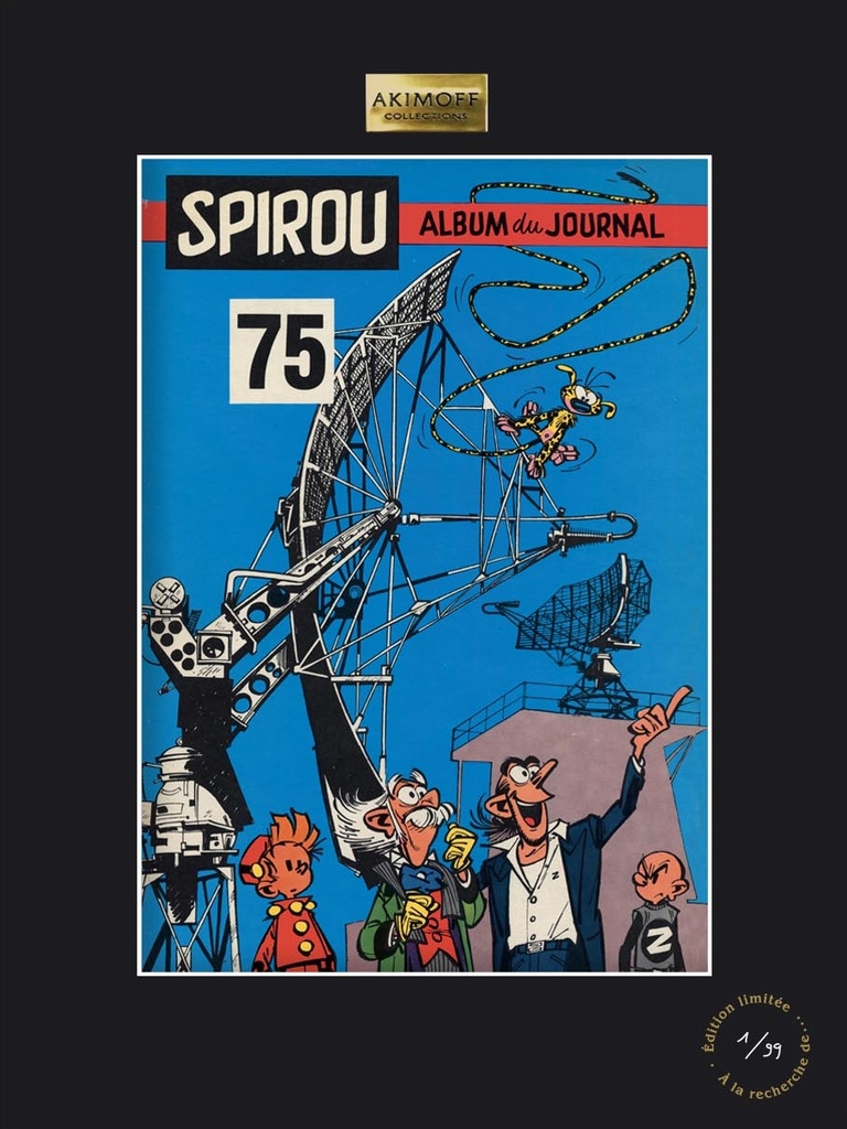 Sérigraphie Recueil Spirou par Franquin - Album Spirou 75 (1960)