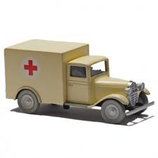 Voiture Tintin 1/43è #056 – L'ambulance de l’asile "Les cigares du Pharaon" (1955)