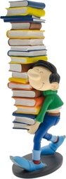 Figurine résine Gaston - Collectoys - Gaston porte une pile de livres
