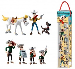 Figurine PVC Lucky Luke - Tube 7 fig