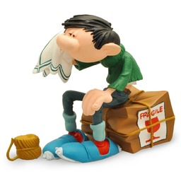 Figurine résine Gaston - Caisse fragile (Collectoys)