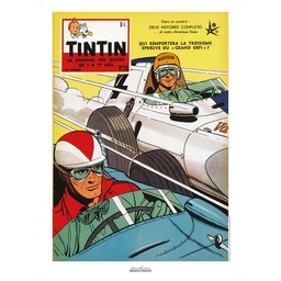 Poster Jean Graton – Couverture Tintin 1958 n°26