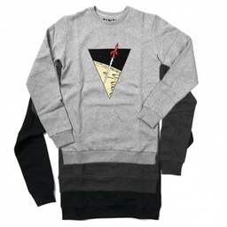 Tintin Sweat Triangle Fusée gris clair L