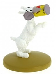 Figurine résine Tintin - #019 -  Milou coincé dans la boîte de conserve