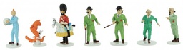 Figurine métal Tintin - Lune 7 personnages