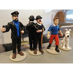 Tintin 5 personnages 5cm plastique