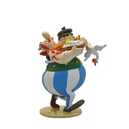 Figurine métal Astérix - Obélix apporte les ingrédients (Pixi)