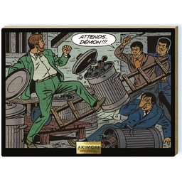 Tableau en bois Blake & Mortimer - T11 Les 3 formules du Professeur Sato - La bagarre