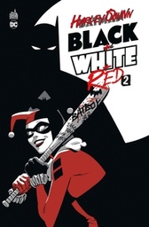 Harley Quinn Black and White + Red - T02