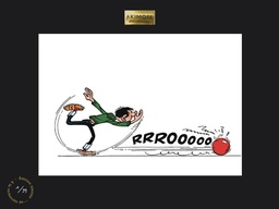 Sérigraphie Gaston Lagaffe /10 - Bowling