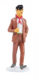 Figurine métal Tintin - Carte de voeux 1972 - Matéo