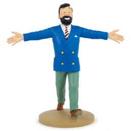 Figurine résine Tintin - #118 - Haddock en veston bleu et bras ouverts