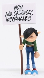 Figurine PVC Gaston Lagaffe - Non aux cadences infernales