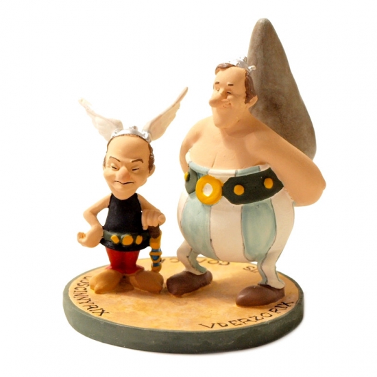 Figurine métal Astérix - Uderzorix & Goscinnyrix (Pixi)