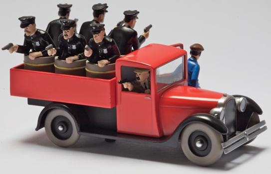 Voiture Tintin 1/43è #041 – Le camion rouge de la police de Chicago"Tintin en Amérique" (1945)