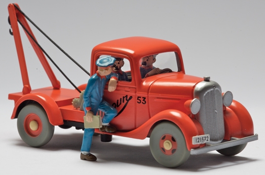 Voiture Tintin 1/43è #059 – Dépanneuse Simoun Chevrolet Pick-Up "Au pays de l'Or Noir" (1971)