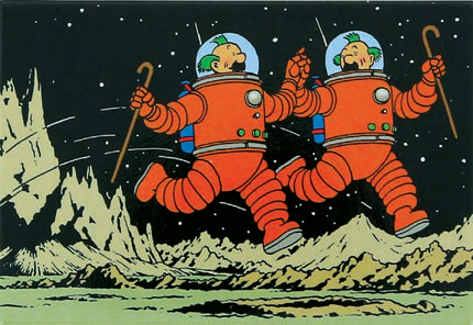 Magnet - Tintin Lune Les Dupondt