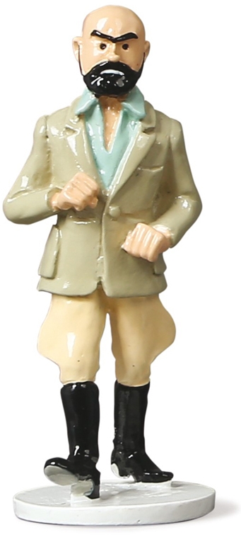 Tintin figurine métal - Carte de voeux 1972 - Docteur J.W. Müller