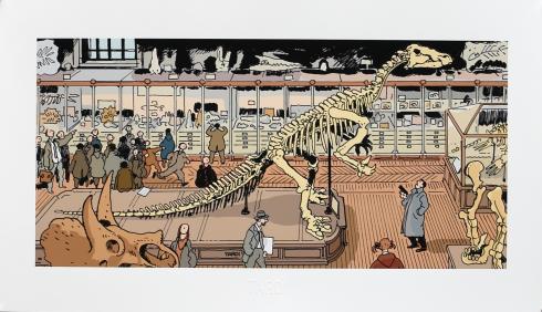 Estampe pigmentaire Tardi Nestor Burma dans le 05ème arrdt (35x60) 475ex. Numérotés