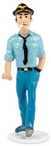 Tintin figurine métal - Carte de voeux 1972 - Paolo Colombani