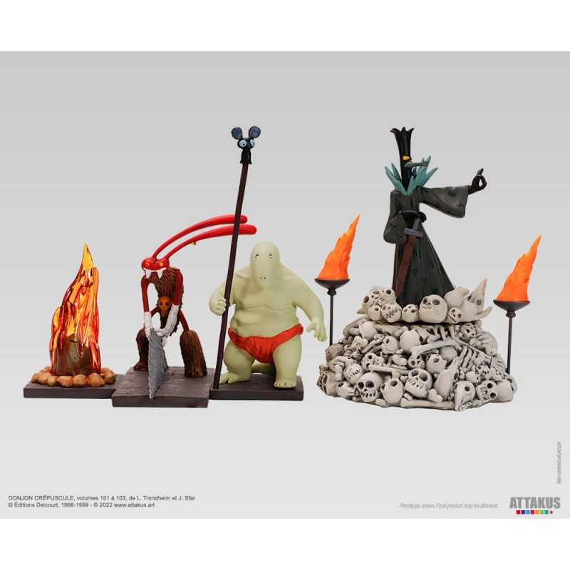 Figurine résine Donjon Crépuscule - Coffret Marvin Rouge - Le Grand Khan - Le Roi Poussière - Orlondow