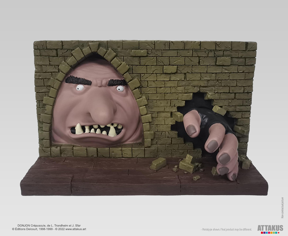 Figurine résine Donjon Crépuscule - Troll Elyacin traversant le mur (Attakus)