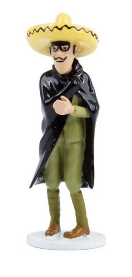 Tintin figurine métal - Carte de voeux 1972 - Caporal Diaz