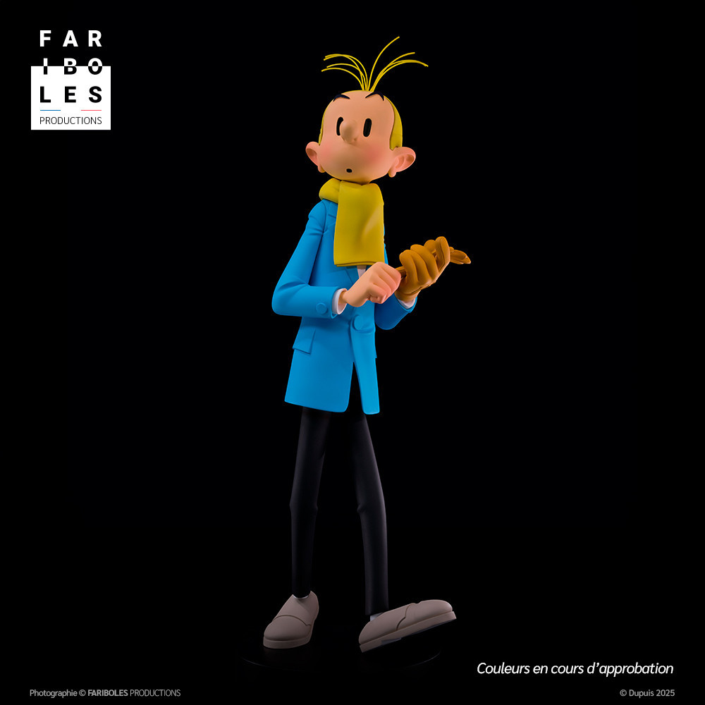 Figurine résine Spirou & Fantasio - Fantasio "Il y a un mystère à Champignac" (Fariboles)