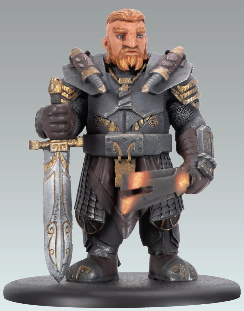 Figurine résine Mondes d'Aquilon - Nains - Redwin de la forge
