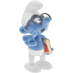 Figurine résine Les Schtroumpfs - Le schtroumpf à lunettes (Collectoys)