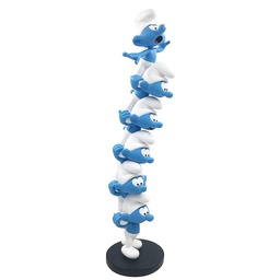 Figurine résine Les Schtroumpfs - La colonne de Schtroumpfs 50cm (Collectoys)