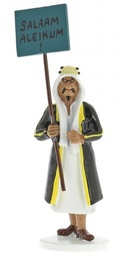 Tintin figurine métal - Carte de voeux 1972 - Emir Ben Kalish Ezab