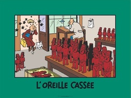 Poster Hergé Case - Les aventures de Tintin T06 - L'oreille cassée - Atelier (60x80)