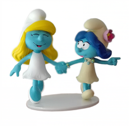 Figurine résine – Les Schtroumpfettes en duo