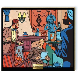 Tableau en bois Blake & Mortimer - T06 La marque jaune - Salon de Blake & Mortimer