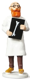 Tintin figurine métal - Carte de voeux 1972 - Docteur Rotule