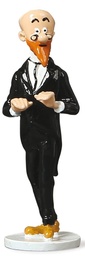 Tintin figurine métal - Carte de voeux 1972 - Collaborateur du Professeur Calys