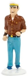 Tintin figurine métal - Carte de voeux 1972 - Allan Thompson