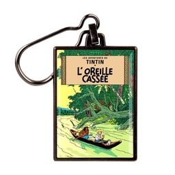 Tintin Porte-clé métal - Couverture T06 L'oreille cassée couleurs