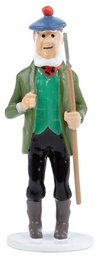 Tintin figurine métal - Carte de voeux 1972 - Ecossais hospitalier