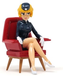 Figurine métal - Natacha dans le fauteuil rouge (Pixi)