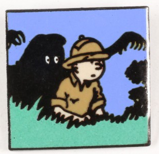 Pin’s Tintin et l’homme léopard