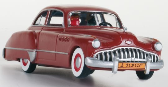 Voiture Tintin 1/43è #010 – La Buick Sedan du professeur Smith "Au pays de l'Or Noir" (1950)