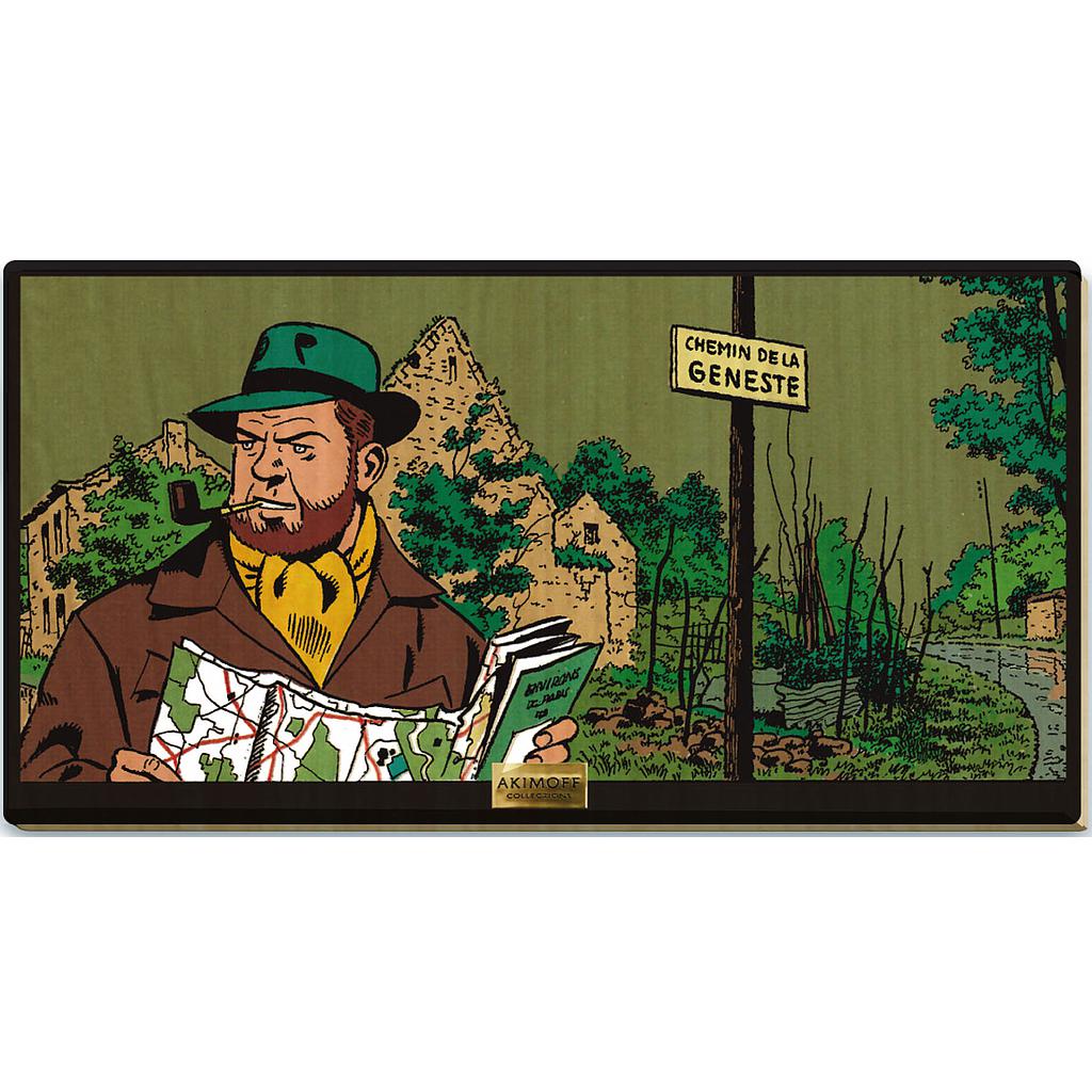 Tableau en bois Blake & Mortimer - Mortimer cherche