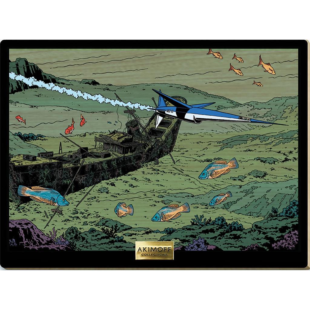 Tableau en bois Blake & Mortimer - L'espadon submersible